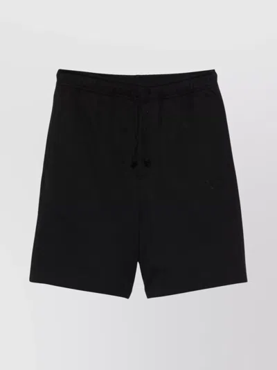 Y-3 Cotton Shorts Elastic Waistband In Black