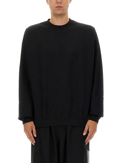 Y-3 Cotton Sweatshirt In Black