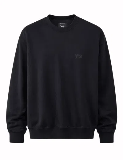 Y-3 Cotton Sweatshirt In Black