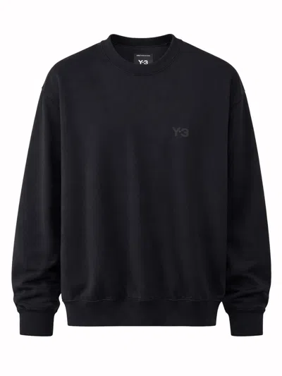 Y-3 Cotton Sweatshirt In Black