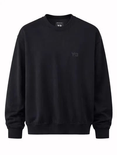 Y-3 Cotton Sweatshirt In Black