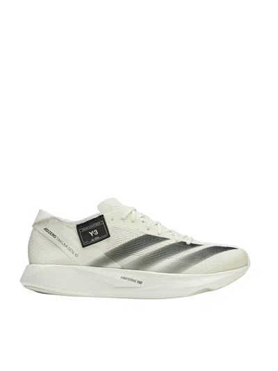 Y-3 Cream Suede Sneakers For Men In White