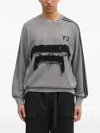 Y-3 Crew-neck Sweater In Gray