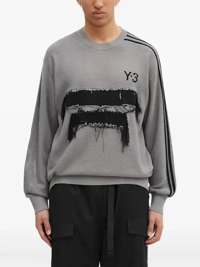 Y-3 Crew-neck Sweater In Gray