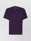 Y-3 Logo-print Crew-neck T-shirt In Purple
