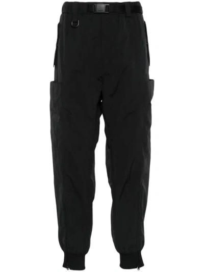 Y-3 Crinkled Track Pants In Black