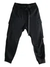 Y-3 Cuffed Cargo Pants In Black