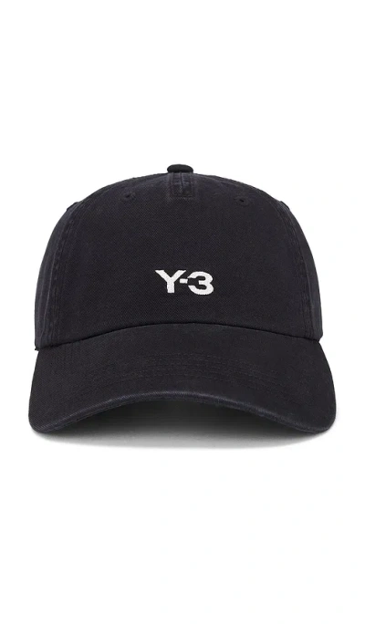 Y-3 Dad Cap In Black