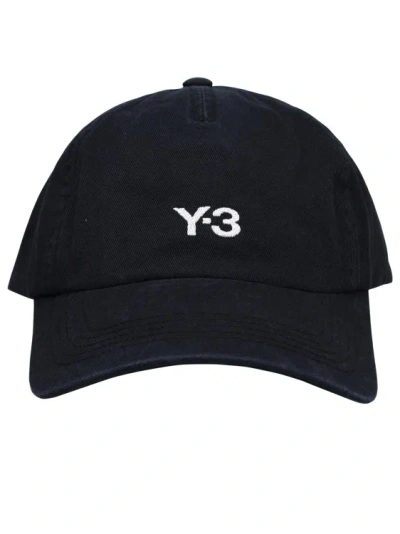 Y-3 Logo-embroidered Caplogo-embroidered Cap In Black