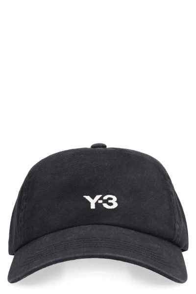 Y-3 Dad Logo Baseball Cap In Black