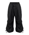 Y-3 Darted Knees Oversized Cargo Pants In Blue