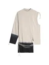 Y-3 Dip-dye Effect T-shirt In Neutral