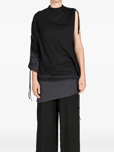 Y-3 Drape T-shirt In Black