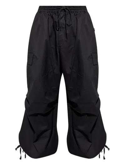 Y-3 DRAWSTRING CARGO-POCKET TROUSERS