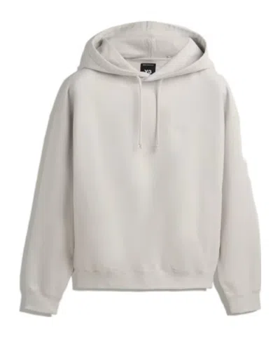 Y-3 Drawstring Hoodie In Gray