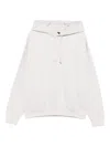 Y-3 Logo-patch Organic Cotton Hoodie In Neutral