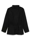 Y-3 Drawstring-waist Jacket In Black