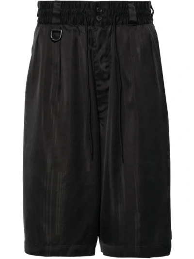 Y-3 3s Drawstring-waist Track Shorts In Black