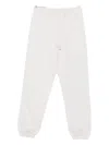 Y-3 Elastic-cuffed Drawstring Trousers In White