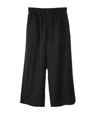 Y-3 Elastic Waist Casual Pants In Black