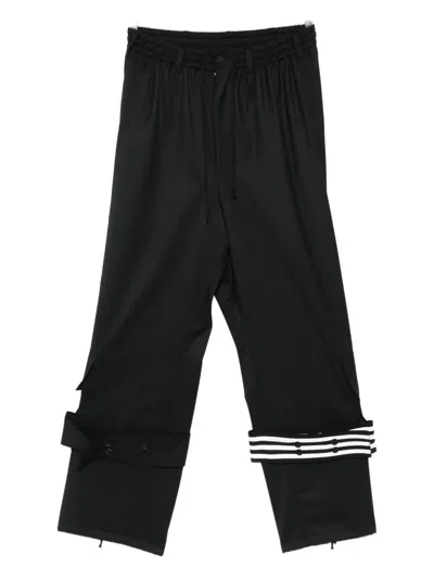 Y-3 Elastic-waist Track Pants In Black