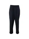 Y-3 Elasticated Logo Patch Trousers In Blue