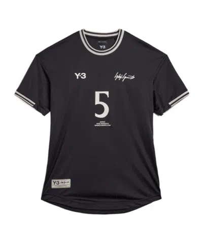 Y-3 Elite 5 Football Jersey T-shirt In Black