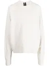 Y-3 Extra-long Sleeves Jumper In Weiss
