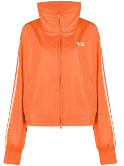 Y-3 Firebird High-neck Zip-up Jacket In Orange