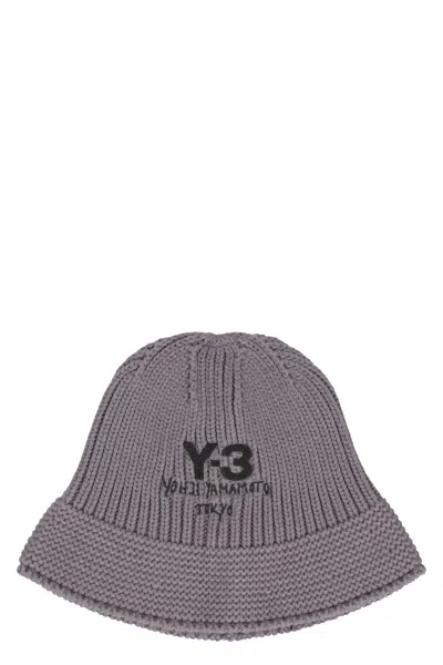 Y-3 Fisherman Hat With Logo In Gray