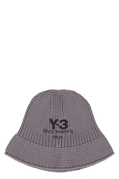 Y-3 Fisherman Hat With Logo In Gray