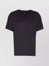 Y-3 Fitted Crewneck Short Sleeve Running T-shirt In Black
