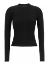 Y-3 Logo-print Long-sleeve Top In Black