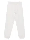 Y-3 Elastic-cuffed Drawstring Trousers In White