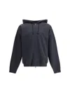 Y-3 Relaxed-fit Black Hoodie With Subtle Front Logo And Side Pockets In Black