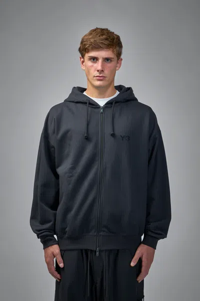 Y-3 Fl Zip Hoodie In Black