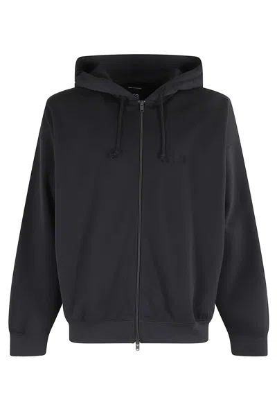 Y-3 Fl Zip Hoodie In Blue