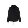 Y-3 Relaxed-fit Black Hoodie With Subtle Front Logo And Side Pockets In Black
