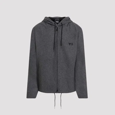 Y-3 FLANNEL HOODIE JACKET
