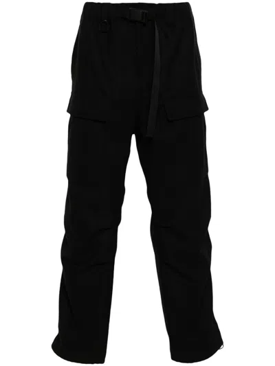 Y-3 Black Pants Elasticized On Waist Belt