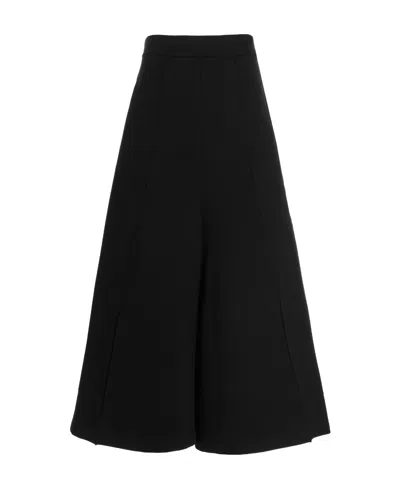 Y-3 Flared High-waisted Skirt In Black