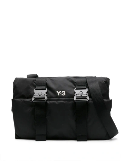 Y-3 Folding Crossbody Bag In Black