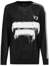 Y-3 Oversized Black Knit Sweater In Black