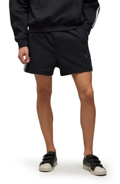 Y-3 French Terry Cutline Shorts In Black