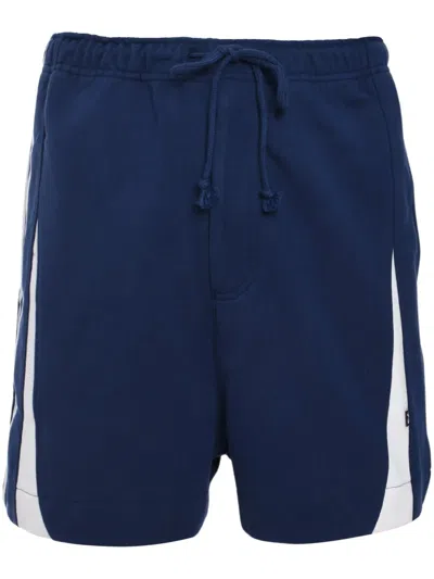 Y-3 French Terry Cutline Shorts In Blue