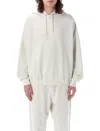 Y-3 Y 3 Light Grey Cotton And Recycled Polyester Hoodie For Men In Gray