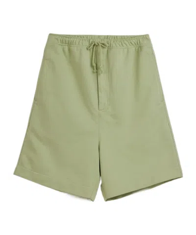 Y-3 French Terry Shorts In Green