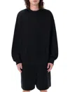 Y-3 Adidas Y 3 Black Crewneck Sweatshirt With Logo In Black