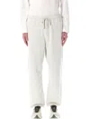 Y-3 French Terry Track Pants In Grey Heather