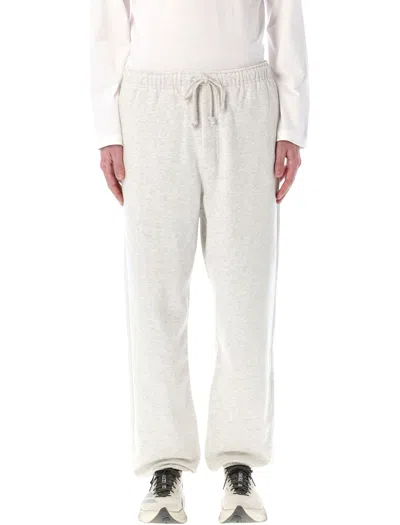 Y-3 French Terry Track Pants In Grey Heather